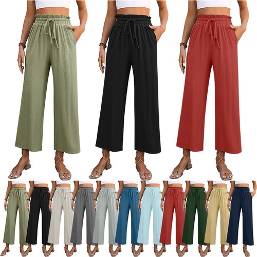 Sommer damen leinenhose leicht - sommer,