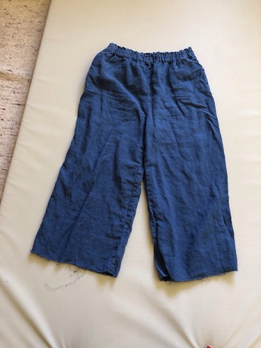Königsblaue leinenhose mit - leinenhose,