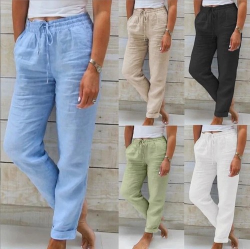 2026 neu hose damen leinenhose - damen,