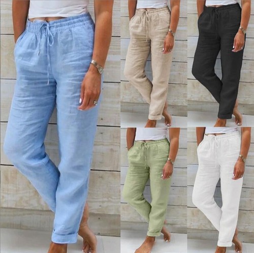 Italy hose damen - italy, leinenhose