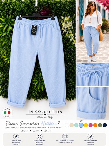 Damen sommerhose hellblau - sommerhose,