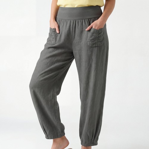 Leinenhose stoffhose damen - damen, gr