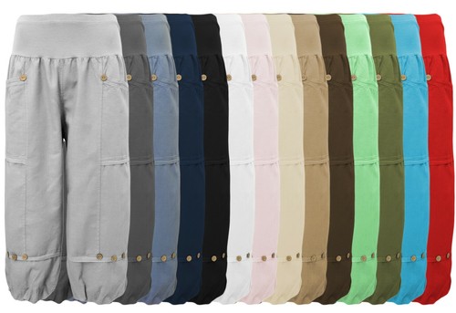 Leinenhose damen kurz capri - damen,