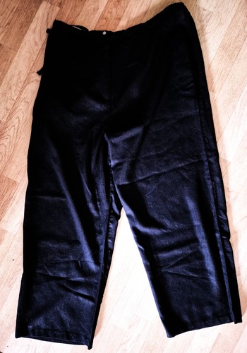 Hose schwarz patsy leinen - hose,