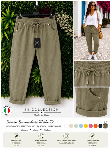 Damen sommerhose khaki - damen,