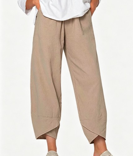 Damen baumwoll leinen - damen, hose