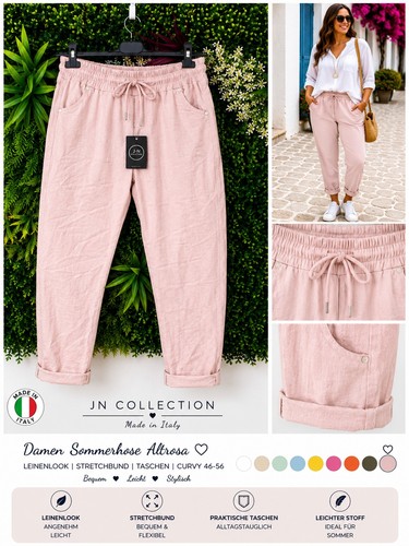 Damen sommerhose altrosa - damen,