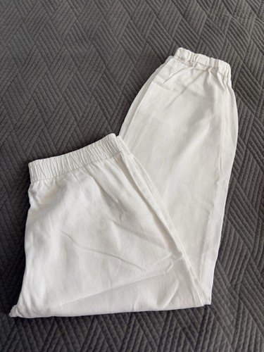 Weiße sommer stoffhose - sommer,